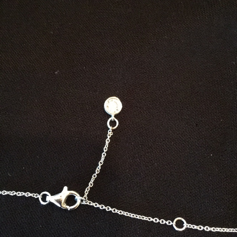 STERLING SILVER NECKLACE WITH ZIRCONIA - Picture 2 of 3